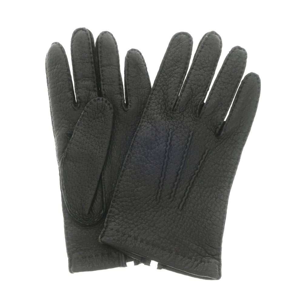 [Used] ROX Peccary Leather Gloves Black [Size 8] [BLK] [A/W] [Condition Rank A] [Men&