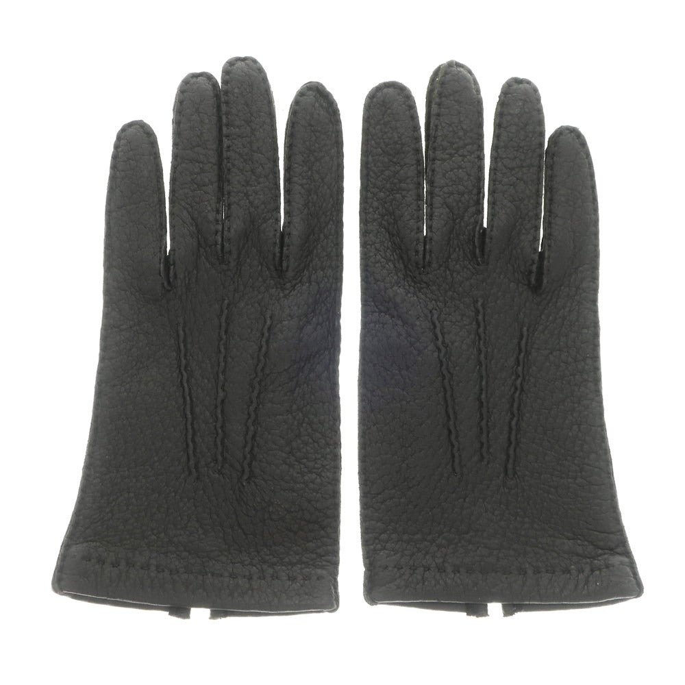 [Used] ROX Peccary Leather Gloves Black [Size 8] [BLK] [A/W] [Condition Rank A] [Men&