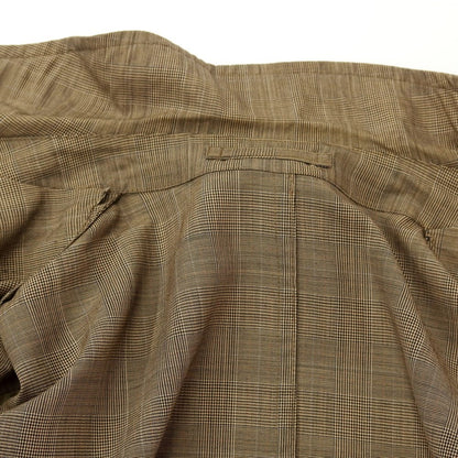 [Used] Montedoro Wool Check Balmac Coat Brown [50] [Condition Rank C] [Men&