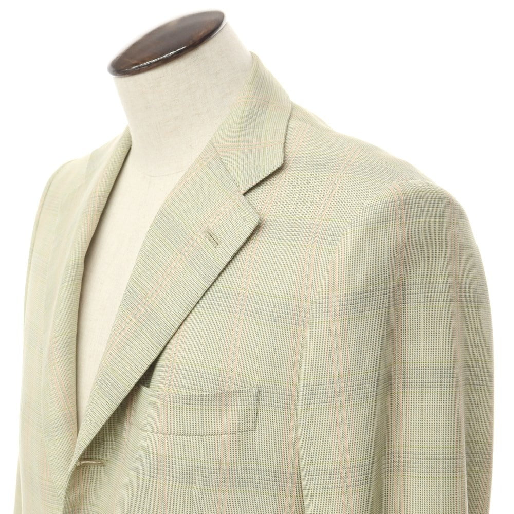 KITON ウール オレンジ テーラードジャケット KITON ウール オレンジ テーラードジャケット