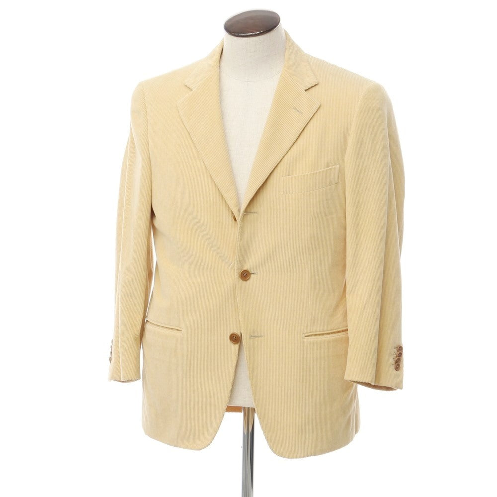 [Used] Raffaele Caruso Raffaele Caruso TOMORROWLAND custom cotton cashmere corduroy jacket in yellow beige [Size 48] [YEL] [A/W] [Condition Rank C] [Men&