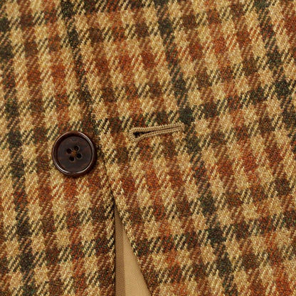 [Used] Sartoria Partenopea Tweed wool check tailored jacket Brown x dark green [Size 48] [BRW] [A/W] [Condition Rank B] ​​[Men&