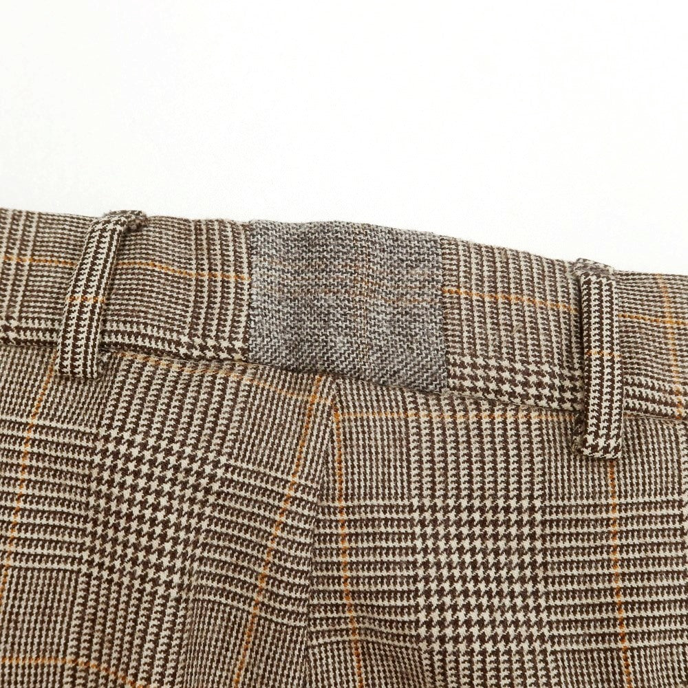 [Used] St. Andrews Check Wool Double Breasted Suit Brown x Orange [48] [Condition Rank D] [Men&