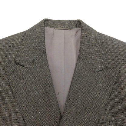 [Used] Luciano Barbera Wool double-breasted suit, brown grey [50] [Condition: D] [Men&