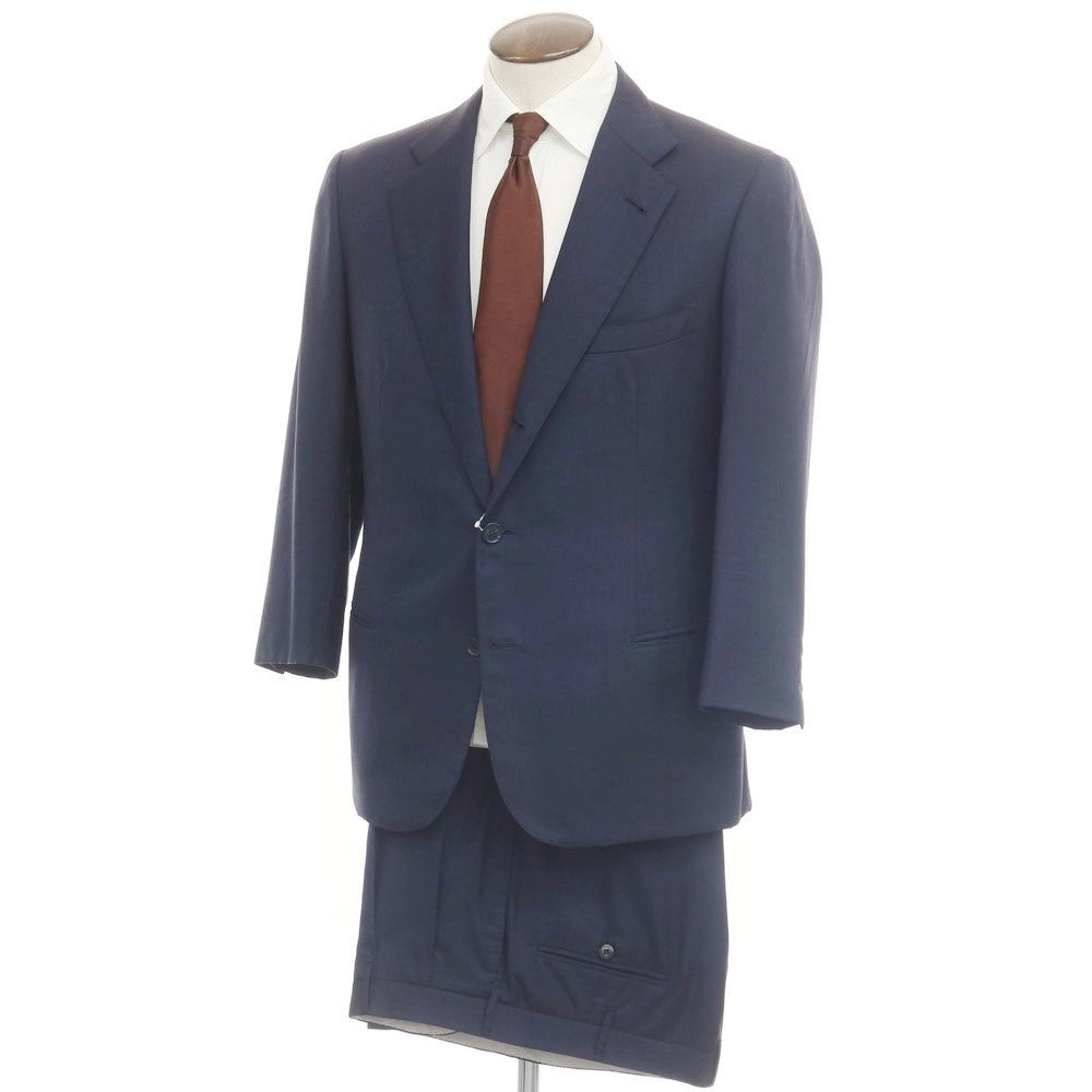 [Used] GIANNI CAMPAGNA wool 3-button suit, navy [No size indicated (approximately XL)] [Condition rank D] [Men&