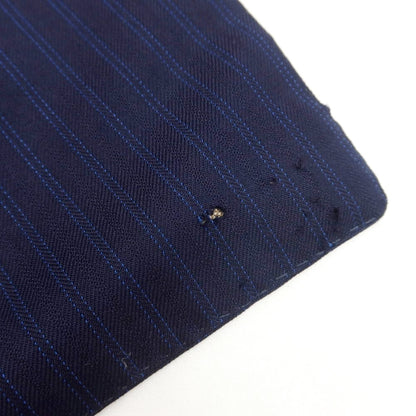 [Used] MARIO PECORA Wool Striped Double Breasted Suit Navy x Blue [No size indicated (L)] [Condition Rank D] [Men&