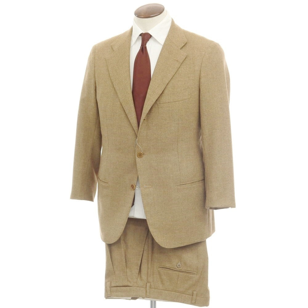 [Used] Kiton Wool Mohair 3-Button Suit, Ocher [50] [Condition Rank D] [Men&