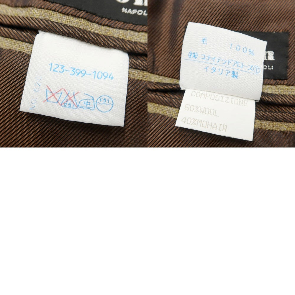 【中古】キートン Kiton ウールモヘヤ 3つボタンスーツ オーカー【 50 】【 状態ランクD 】【 メンズ 】
[DPD]