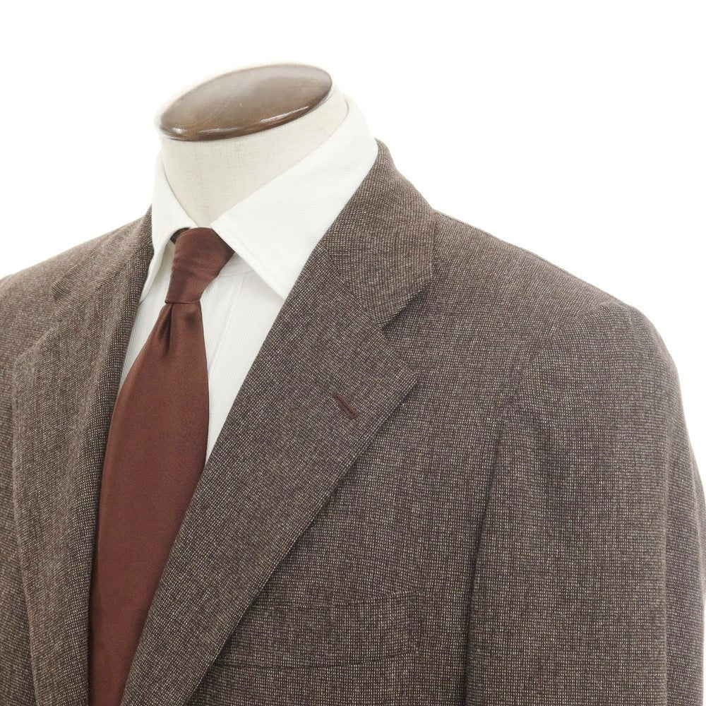 [Used] Kiton wool 3-button suit, brown [No size indicated (approximately XL)] [Condition rank D] [Men&