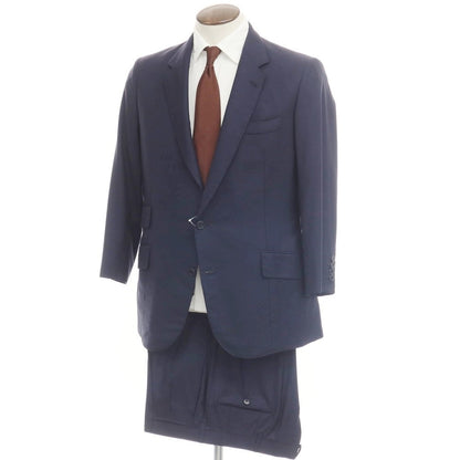 【中古】サルトリア サビーノ SARTORIA SABINO ウール 2つボタンスーツ ネイビー【 表記なし（XL位） 】【 状態ランクD 】【 メンズ 】
[EPD]