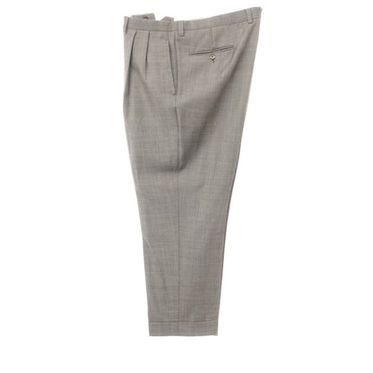 [Used] Sartoria Attolini Wool Check Set-up 3-Button Suit Grey [52] [Condition Rank C] [Men&