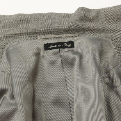 [Used] Sartoria Attolini Wool Check Set-up 3-Button Suit Grey [52] [Condition Rank C] [Men&