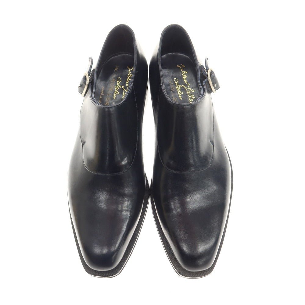 [Used] [Unused] Silvano Lattanzi CAVALLERESCO special order rivegauche single monk dress shoes dark navy [Size 6 1/2] [NVY] [S/S/A/W] [Condition Rank S] [Men&