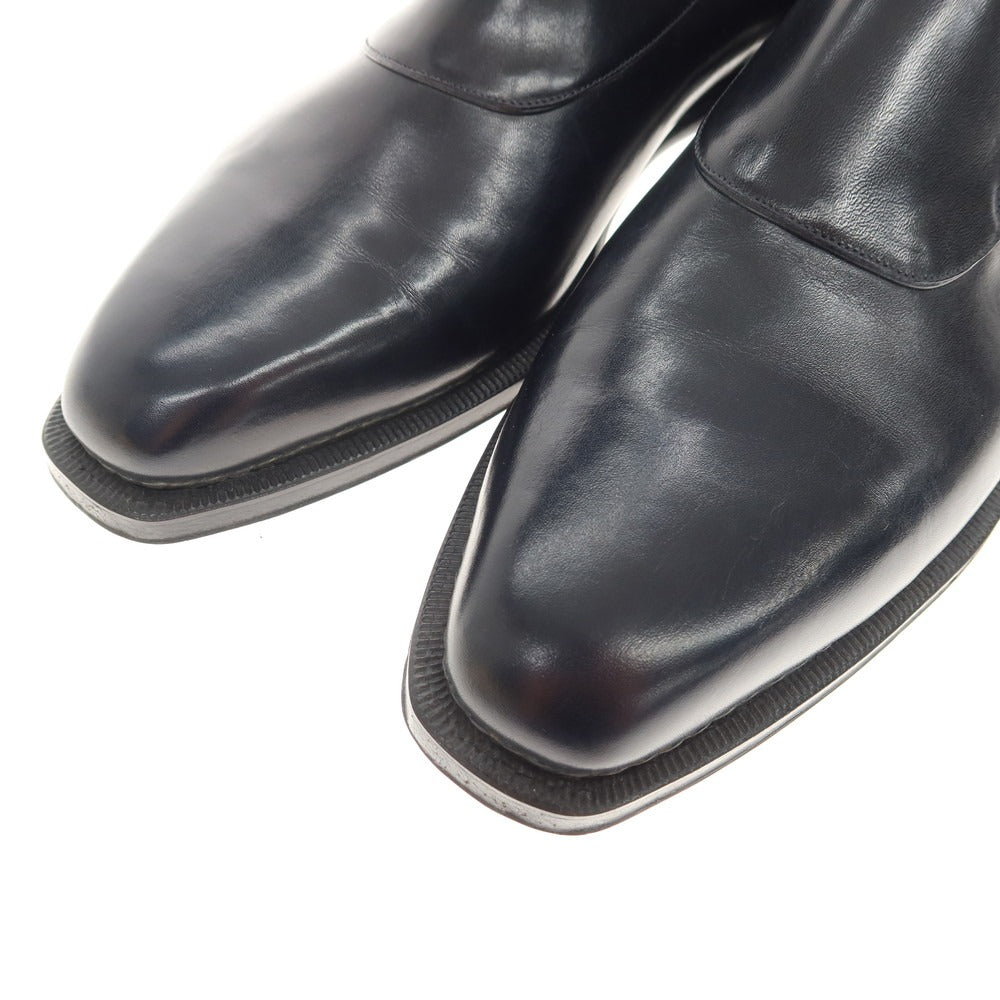 [Used] [Unused] Silvano Lattanzi CAVALLERESCO special order rivegauche single monk dress shoes dark navy [Size 6 1/2] [NVY] [S/S/A/W] [Condition Rank S] [Men&