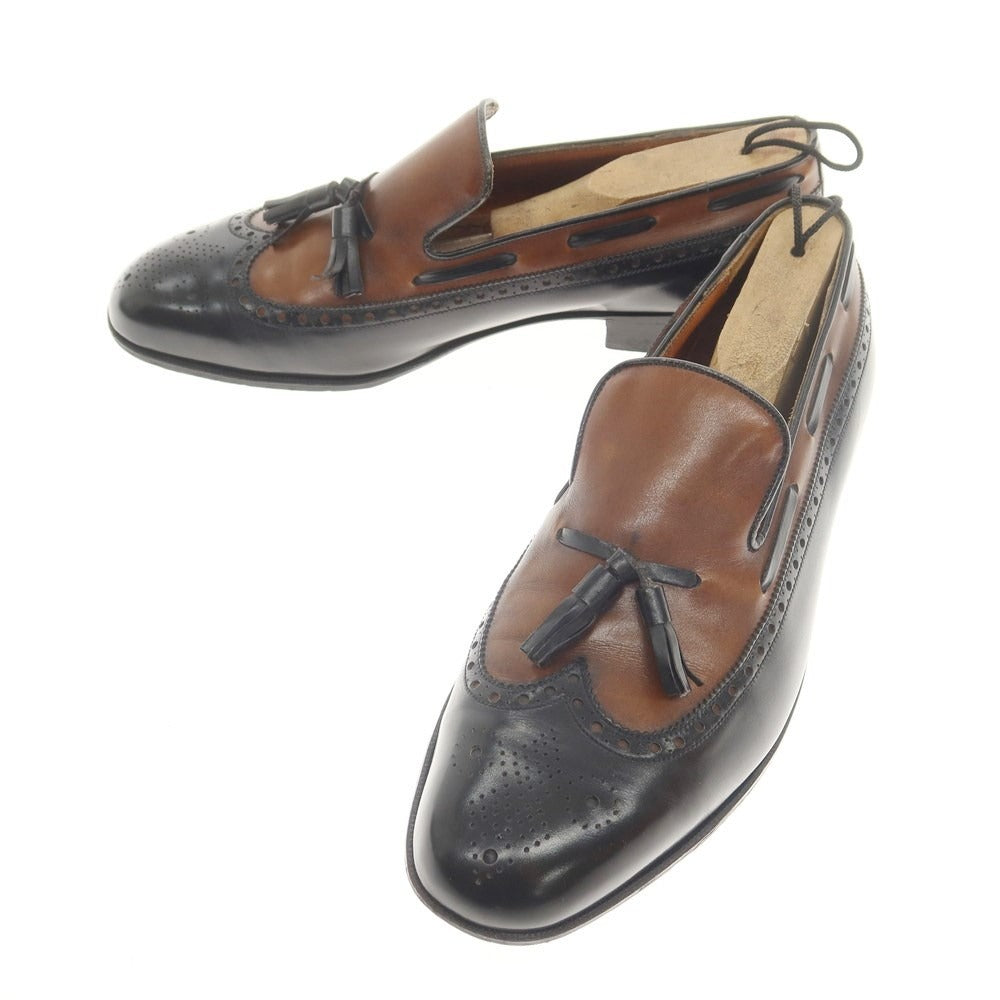 [Used] JM WESTON Wingtip Tassel Loafers Brown x Black [Size 7 1/2 E] [BRW] [S/S/A/W] [Condition Rank C] [Men&