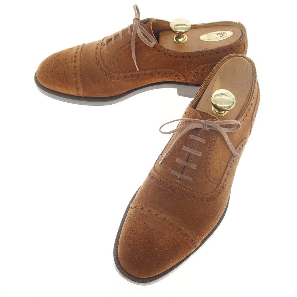 [Used] Luciano Barbera Suede Wingtip Dress Shoes Brown [Size 8] [BRW] [S/S/A/W] [Condition Rank C] [Men&