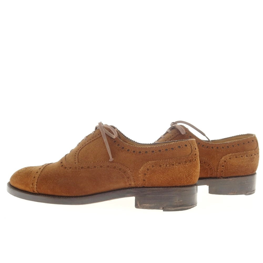 [Used] Luciano Barbera Suede Wingtip Dress Shoes Brown [Size 8] [BRW] [S/S/A/W] [Condition Rank C] [Men&