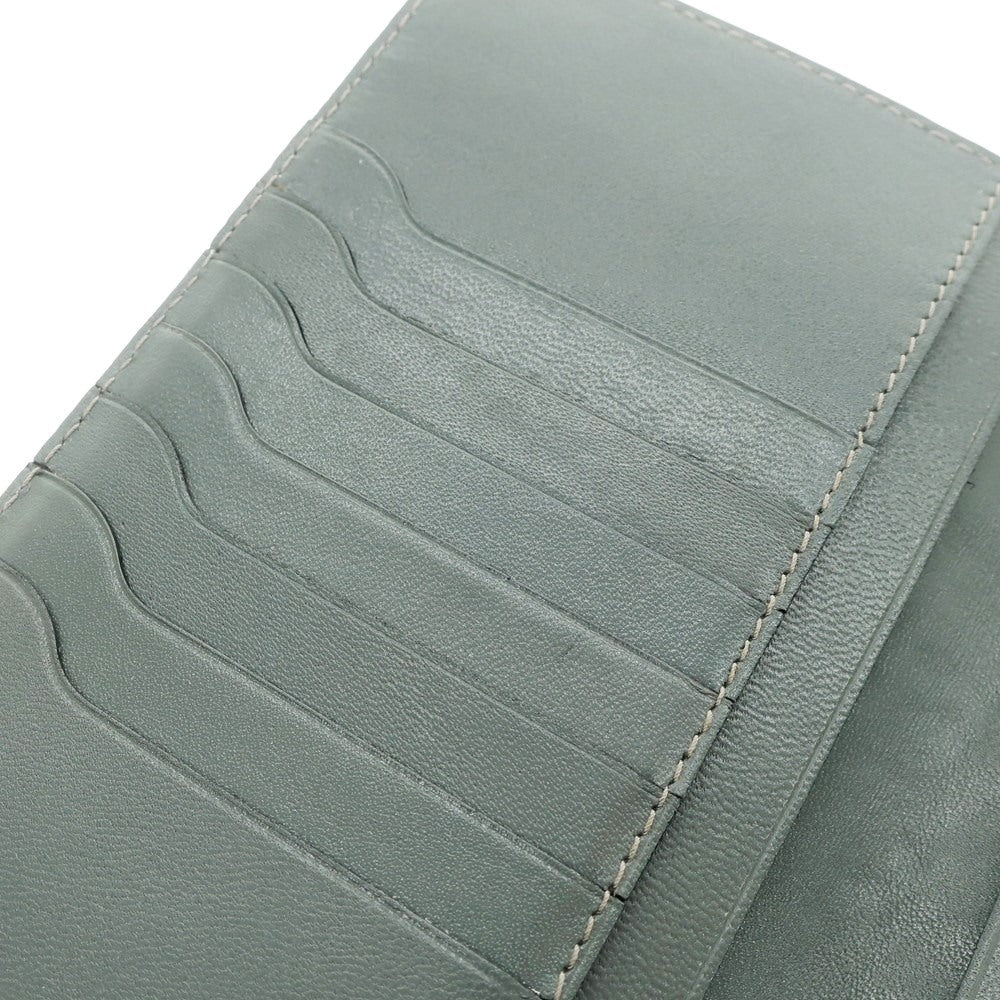 [Used] Almedo elephant leather long wallet, khaki gray x grayish green [GRY] [S/S/A/W] [Condition rank B] ​​[Men&