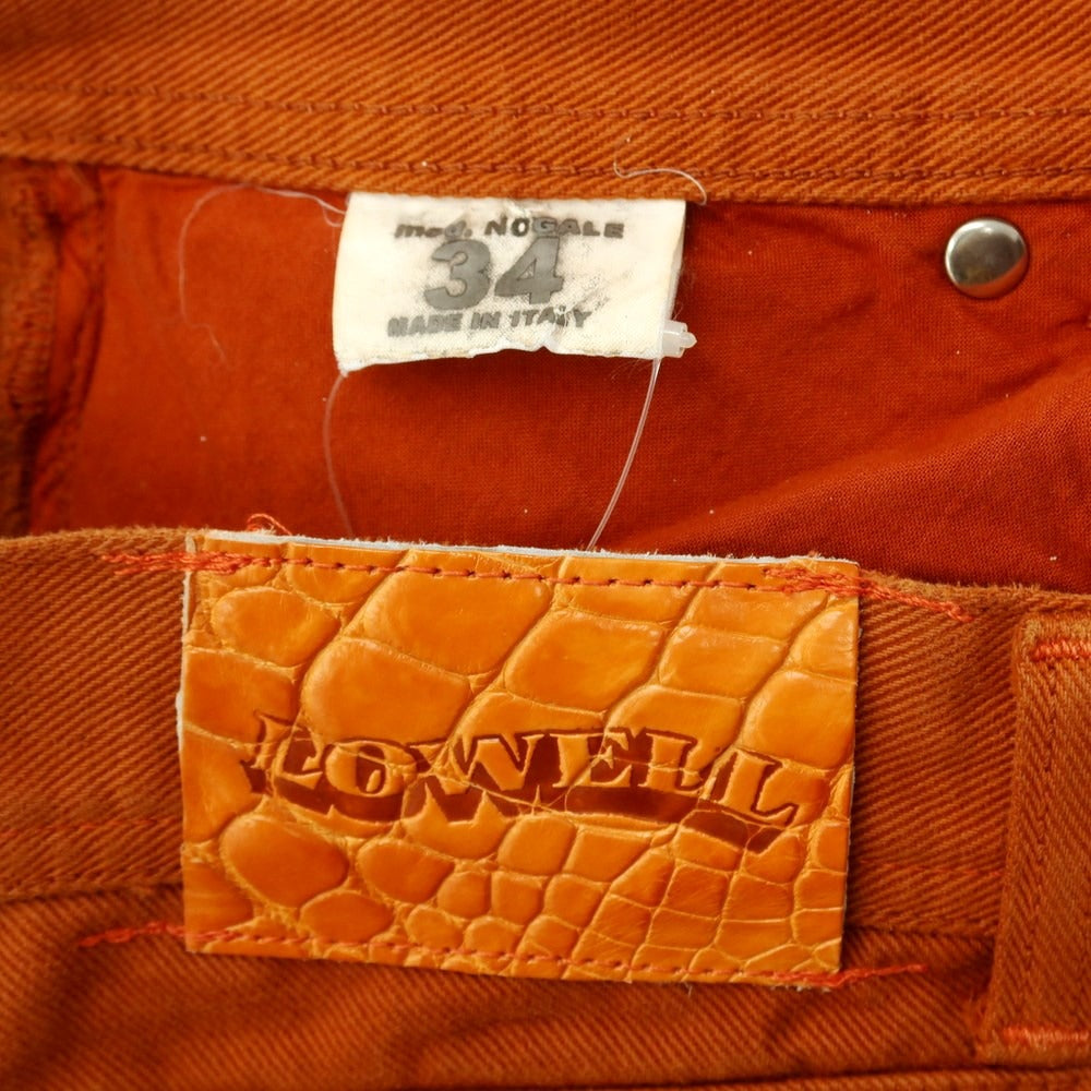 [Used] LOWELL Jeans Denim Pants Orange [Size 34] [ORG] [S/S/A/W] [Condition Rank B] ​​[Men&