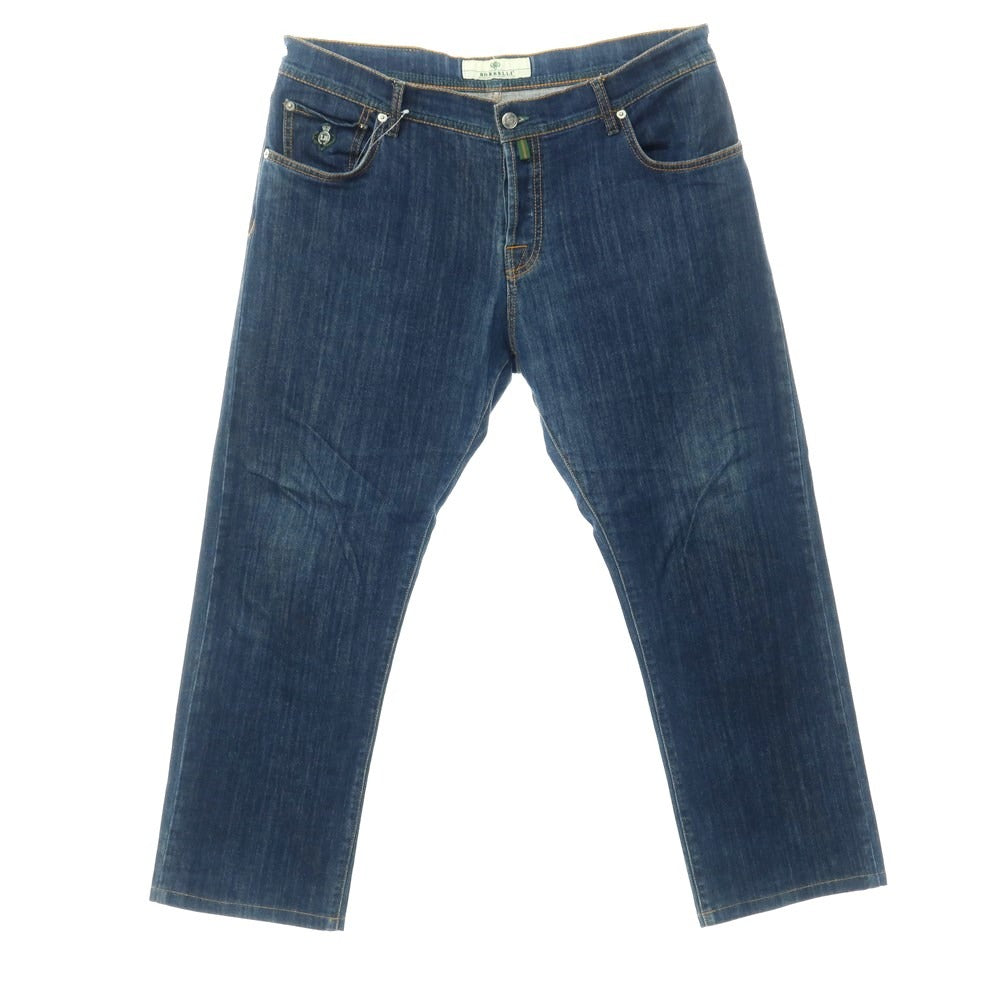 【中古】ルイジ ボレッリ Luigi Borrelli ストレッチ ジーンズ デニムパンツ ネイビー【サイズ37】【NVY】【S/S/A/W】【状態ランクC】【メンズ】【768790】