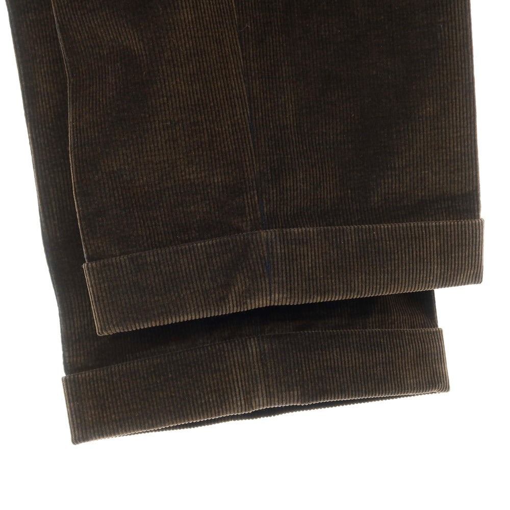 [Used] Belvest Cotton Corduroy Pants Brown [Size not specified (approximately XL)] [BRW] [A/W] [Condition Rank B] ​​[Men&
