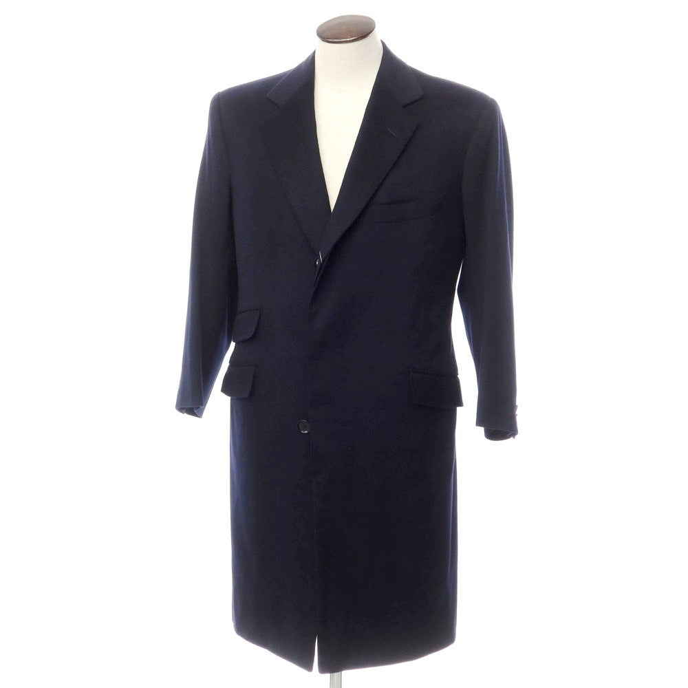 [Used] GIANNI CAMPAGNA Cashmere Chesterfield Coat Navy [Size 50] [NVY] [A/W] [Condition Rank B] ​​[Men&