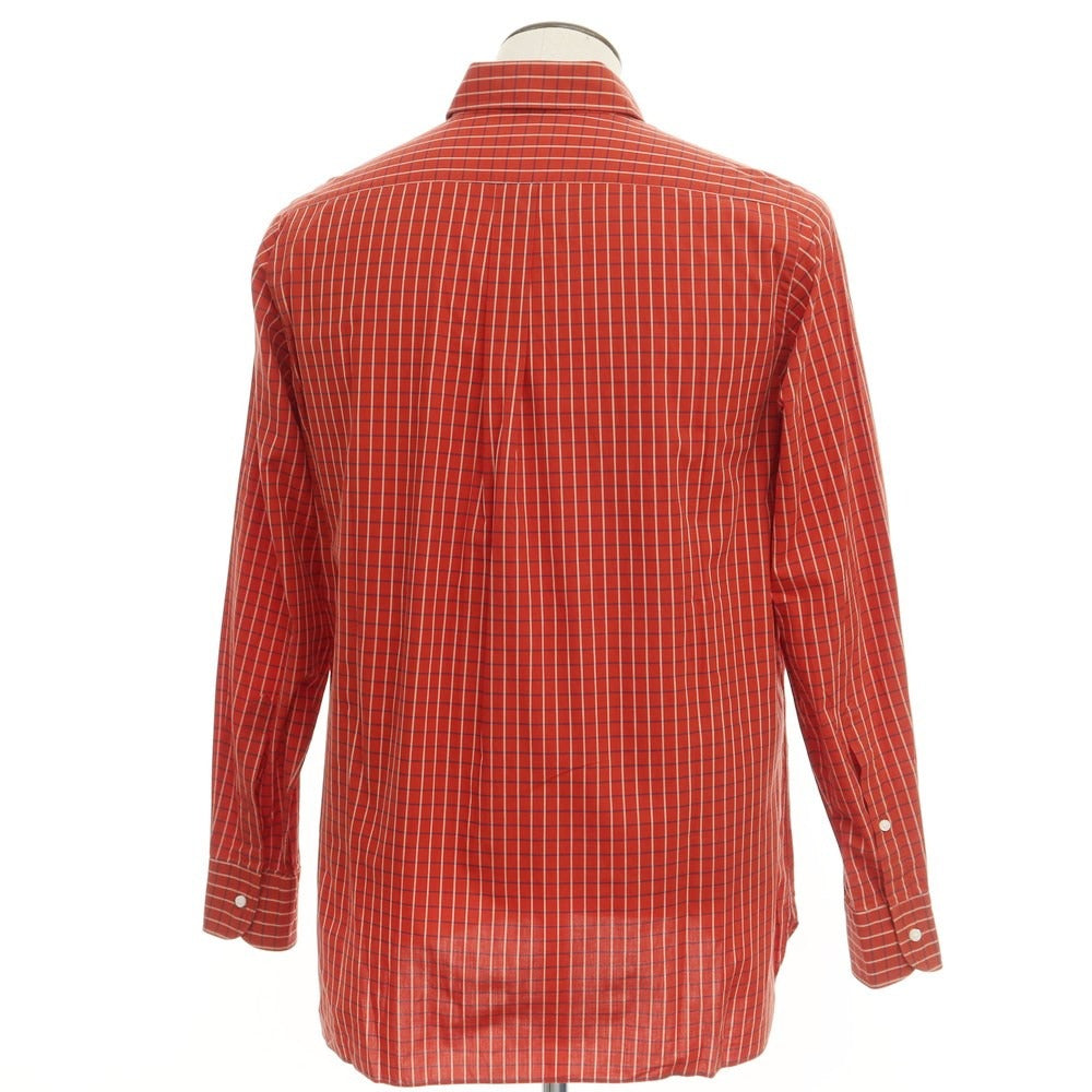 [Used] CICERI Cotton Check Button-down Casual Shirt Red x White [Size 41] [RED] [S/S/A/W] [Condition Rank C] [Men&