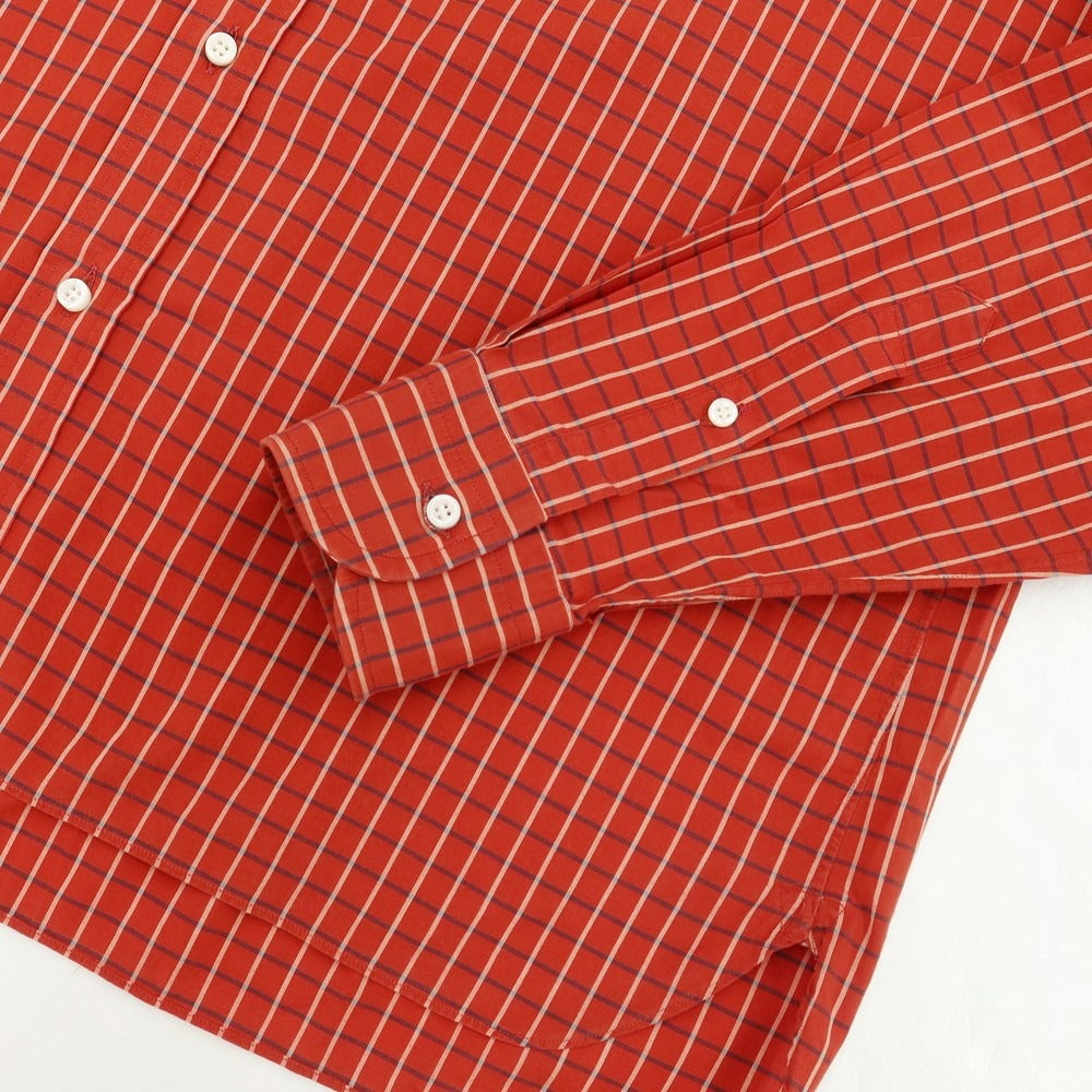 [Used] CICERI Cotton Check Button-down Casual Shirt Red x White [Size 41] [RED] [S/S/A/W] [Condition Rank C] [Men&