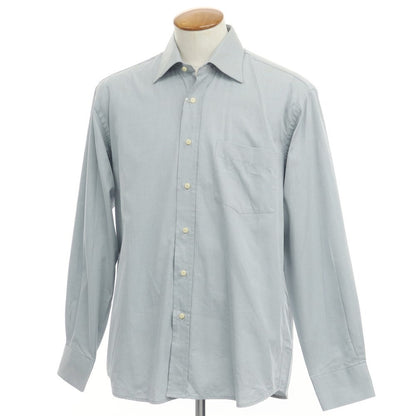 [Used] Brioni Cotton Semi-Wide Collar Dress Shirt, Gray [Size 40] [GRY] [S/S/A/W] [Condition Rank B] ​​[Men&