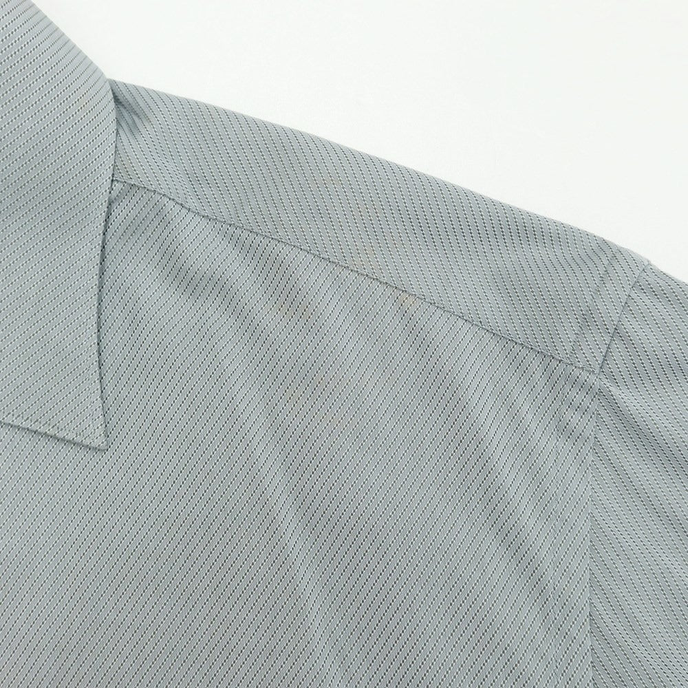 [Used] Brioni Cotton Semi-Wide Collar Dress Shirt, Gray [Size 40] [GRY] [S/S/A/W] [Condition Rank B] ​​[Men&