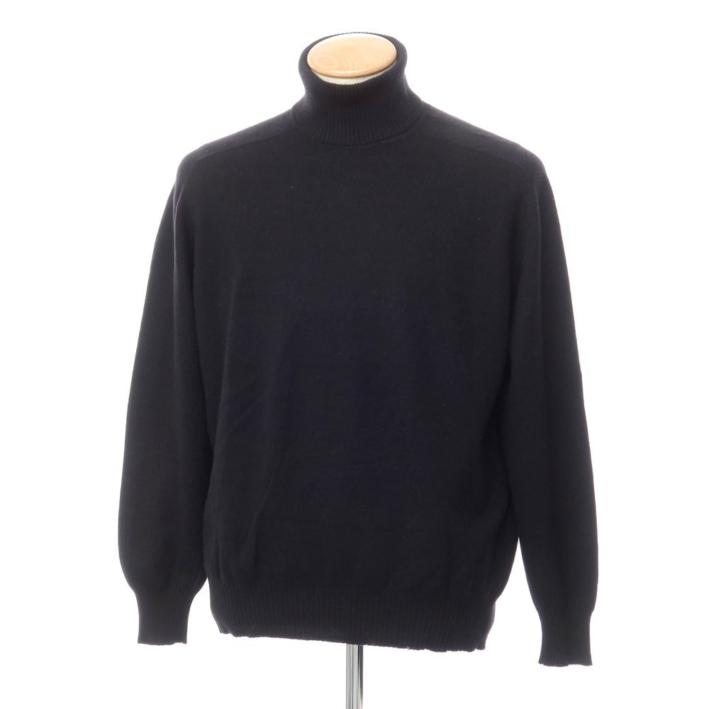 【中古】ブルネロクチネリ Brunello Cucinelli ハイゲージウールカシミヤ タートルネックニット ブラック【サイズ46】【BLK】【A/W】【状態ランクC】【メンズ】【768792】