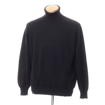 [Used] Brunello Cucinelli High Gauge Wool Cashmere Turtleneck Knit Black [Size 46] [BLK] [A/W] [Condition Rank C] [Men&