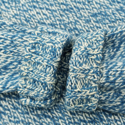 [Used] Malo low gauge cashmere stand collar knit blue x white [size 50] [BLU] [A/W] [Condition rank C] [Men&