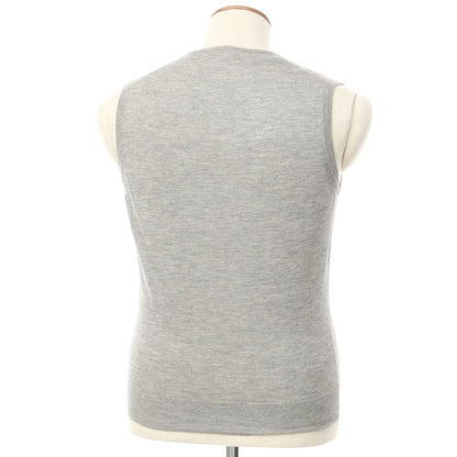 [Used] CRUCIANI High Gauge Cashmere Silk V-neck Knit Vest Gray [Size 48] [GRY] [A/W] [Condition Rank C] [Men&