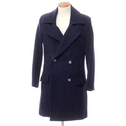 [Used] AMI Alexandre Mattiussi Wool Double Breasted Coat Navy [Size 46] [NVY] [A/W] [Condition Rank C] [Men&