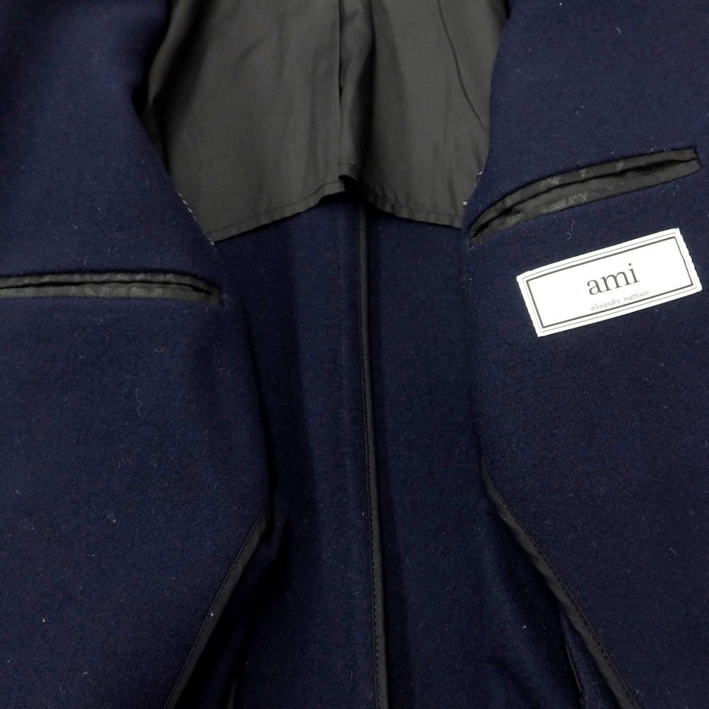 [Used] AMI Alexandre Mattiussi Wool Double Breasted Coat Navy [Size 46] [NVY] [A/W] [Condition Rank C] [Men&