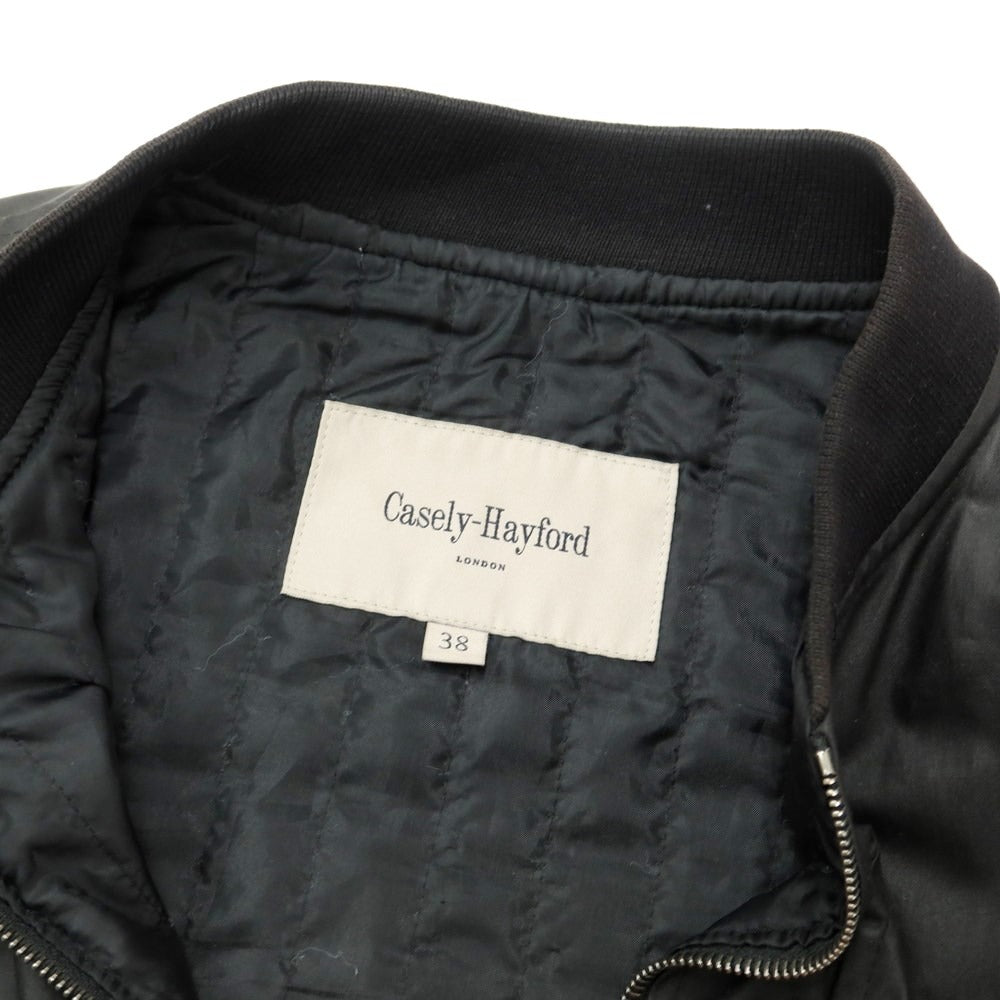 【中古】ケイスリーヘイフォード Casely Hayford コーティングコットン ミリタリージャケット
 ブラック【サイズ38】【BLK】【A/W】【状態ランクC】【メンズ】
【759886】
[BPD]