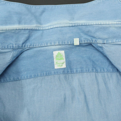 [Used] Finamore Cotton Horizontal Collar Casual Shirt Blue [Size 37] [BLU] [S/S/A/W] [Condition Rank C] [Men&