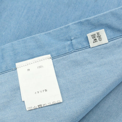 [Used] Finamore Cotton Horizontal Collar Casual Shirt Blue [Size 37] [BLU] [S/S/A/W] [Condition Rank C] [Men&