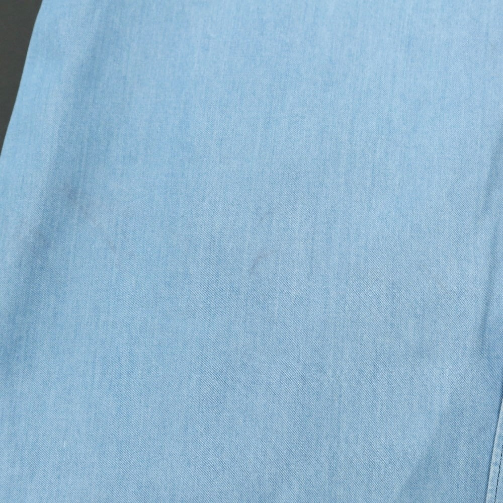 [Used] Finamore Cotton Horizontal Collar Casual Shirt Blue [Size 37] [BLU] [S/S/A/W] [Condition Rank C] [Men&