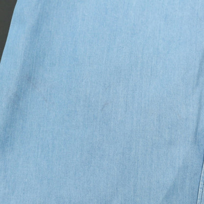 [Used] Finamore Cotton Horizontal Collar Casual Shirt Blue [Size 37] [BLU] [S/S/A/W] [Condition Rank C] [Men&