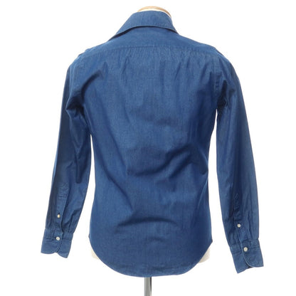 [Used] Finamore Cotton Horizontal Collar Casual Shirt Light Navy [Size 37] [NVY] [S/S/A/W] [Condition Rank C] [Men&