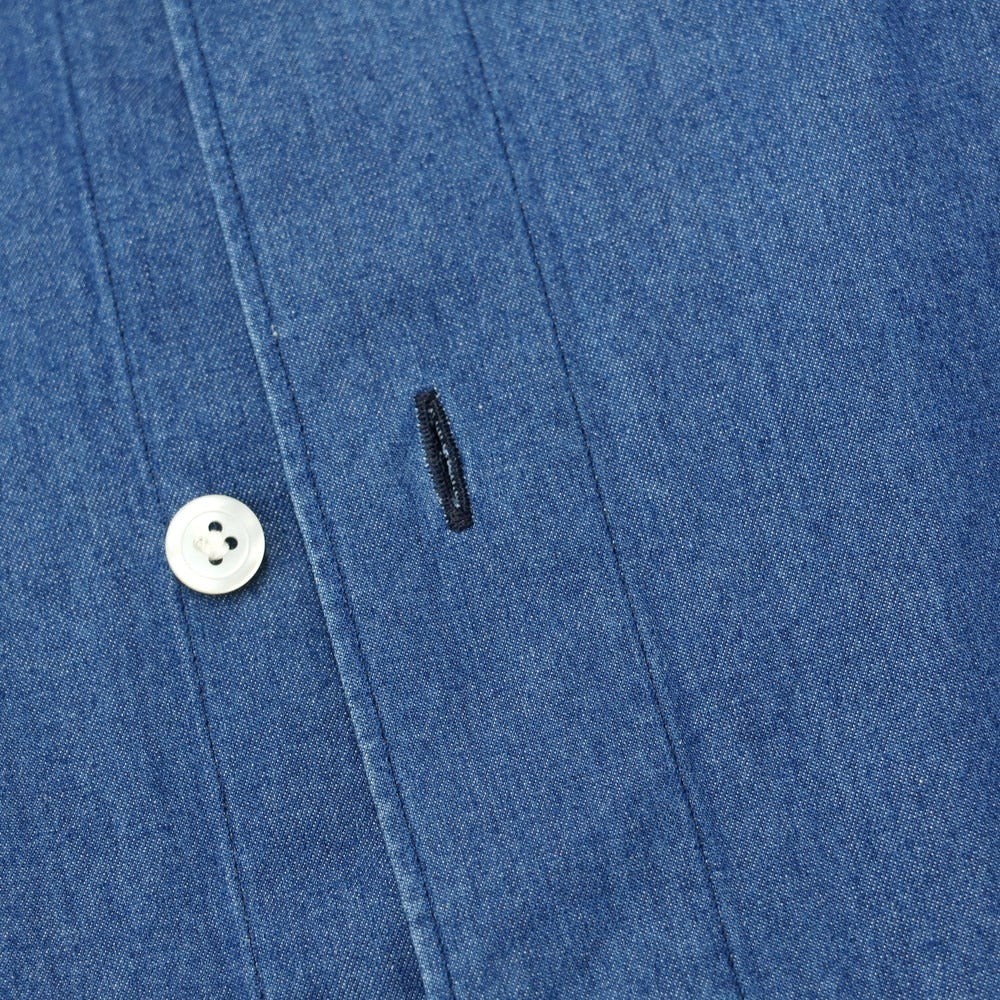 [Used] Finamore Cotton Horizontal Collar Casual Shirt Light Navy [Size 37] [NVY] [S/S/A/W] [Condition Rank C] [Men&