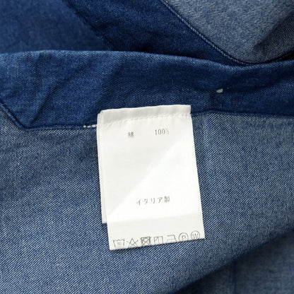 [Used] Finamore Cotton Horizontal Collar Casual Shirt Light Navy [Size 37] [NVY] [S/S/A/W] [Condition Rank C] [Men&