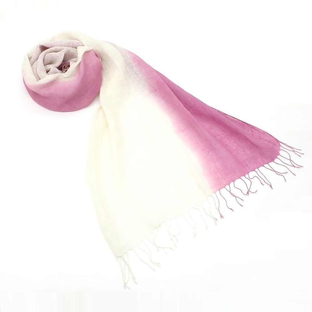 [Used] Altea Linen Gradient Stole Pink Purple x White [Condition Rank C] [Men&