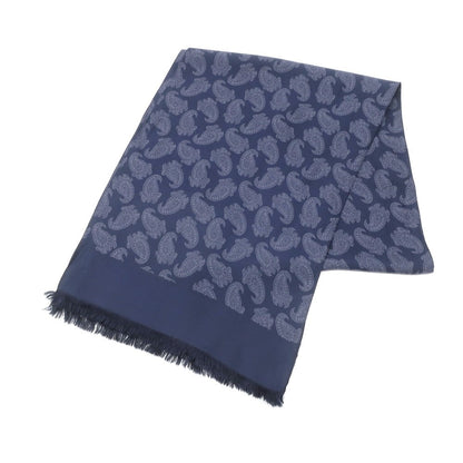 [Used] Franco Ferraro FRANCO FERRARO Silk Paisley Pattern Stole Navy [Condition Rank C] [Men&