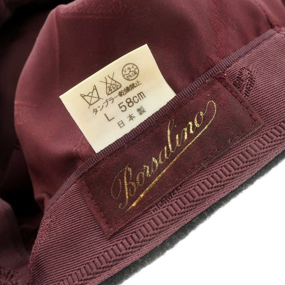 [Used] Borsalino Cashmere Hunting Hat Dark Gray [Size L/58cm] [GRY] [A/W] [Condition Rank B] ​​[Men&