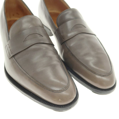 [Used] John Lobb CHELTENHAM coin loafers, khaki grey [7 E] [Condition: C] [Men&