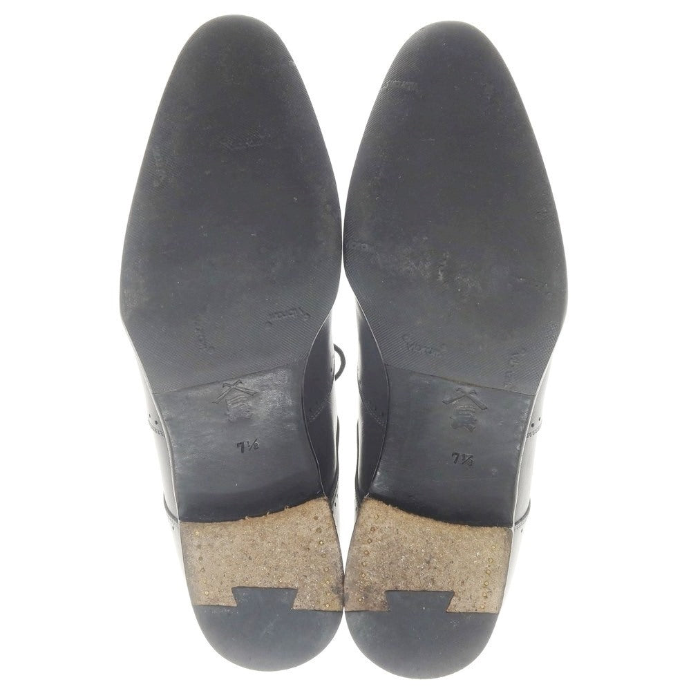 [Used] UNITED ARROWS Sanyo Sancho Plain Toe Dress Shoes Grey [7 1/2] [Condition Rank C] [Men&