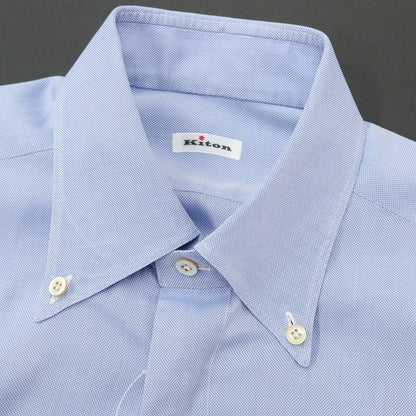 [Used] Kiton su misura cotton button-down dress shirt, blue [Size -] [BLU] [S/S/A/W] [Condition Rank C] [Men&